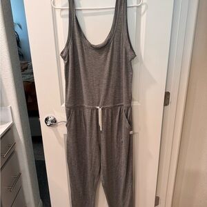 Vuori Charcoal Sleeveless Jumpsuit